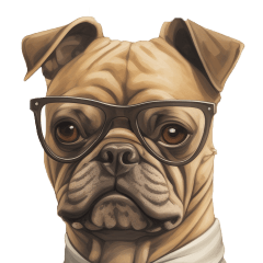 大人向けリアル犬スタンプ