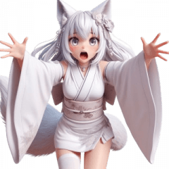 九尾の狐が怒っている