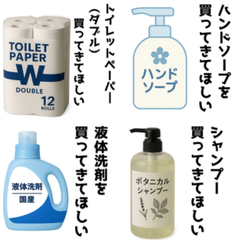 6.お買い物シリーズ – 簡単依頼スタンプ