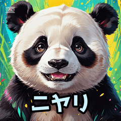 パンダステッカー