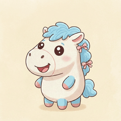 馬の日常使用可能なスタンプです