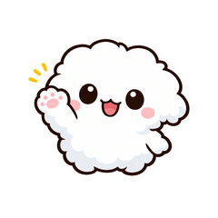 ず~っと使える癒しキャラ♡もふもふくん