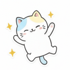 Adorable cat stickers 1001