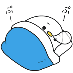 ごろごろしてるトリ