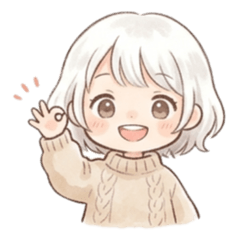 キレイな髪のほわほわっ娘