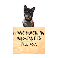 黒柴ふうのスタンプpart2