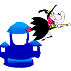 Animated Stickers of Dorothy the Witch