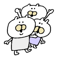 もえちゃん。おともだちといっしょ。