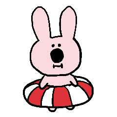 浮き輪うさぎ