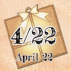 4月22日記念日BIGスタンプ