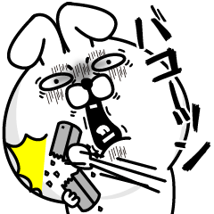 顔リアクションうさぎ5