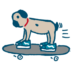 鴨チルスケーターズスタンプ