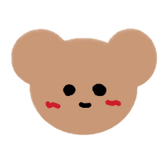 くまのえもじ。