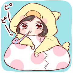 女の子のためのスタンプ ５