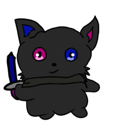 夜刃 猫詩人スタンプ