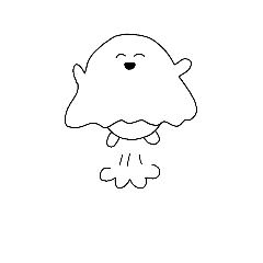 まっしろおばけちゃんスタンプ