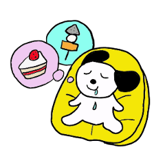 黒耳のわんこの一文字メッセージ