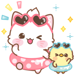 子ねこモニカのかわいいスタンプpetit03