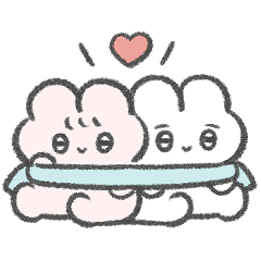 ぴえんなうさぎ！ゆるく過ごす冬スタンプ