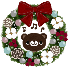 ナチュラルな飛び出すスタンプXmas・正月２