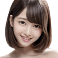 デコルテあらわなスマイル女子