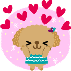 絵本みたいな[動く]トイプーの♡いっぱい