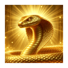 黄金に輝くスタンプ