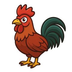 頑張るニワトリ君