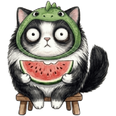 アホかわ恐竜ねこ：グループ（文字なし）