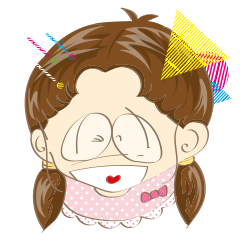 にらめっこしましょ…さちえちゃん!