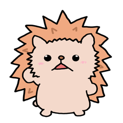 かわいいハリネズミくんスタンプ