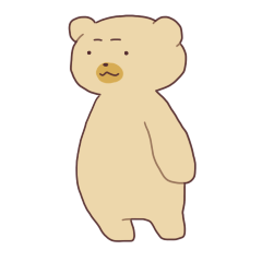 なでなでしたくなるくまの子