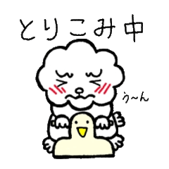 雲から生まれたプードル。