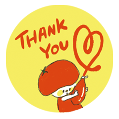 日常使える◎トマトガールスタンプ