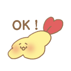 エビフライのスタンプ