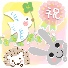 写真に貼る♡かわいい動物たち