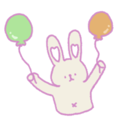 ゆるーいうさぎスタンプ