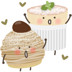 ゆるいスイーツたち