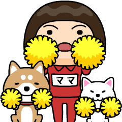 芋ジャージの【ママ】♀犬と猫