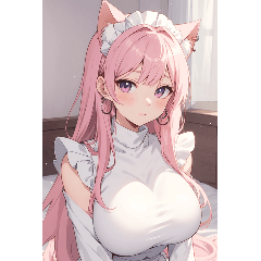 猫耳メイド写真