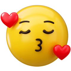 ぷっくりシンプル❤️絵文字風スタンプ