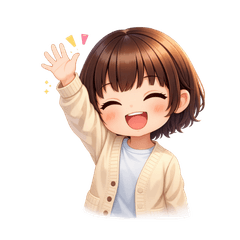 元気いっぱい！笑顔の女の子