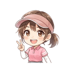 元気！ゴルフ女子の日常挨拶