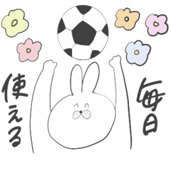 毎日使えるサッカーうさちゃん