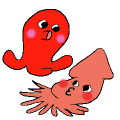 タコウインナーとスルメイカ君