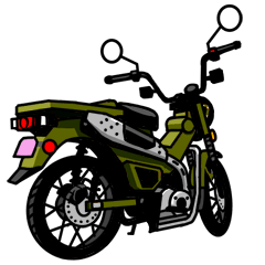 緑のミニバイクでGO！