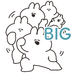 うさちゃん　Bigスタンプ2