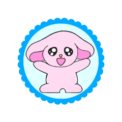 うるうる　うさぎ　写真に貼れるよ