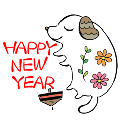 クリスマス＆お正月(2018年戌年)スタンプ