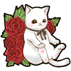 梅雨と夏の日常会話♡猫スタンプ